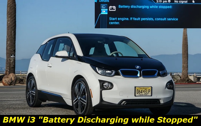 bmw i3 battery discharging while stopped